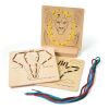 Bigjigs Toys Prevlekanie podľa čísel Divoké zvieratá