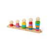 Bigjigs Toys Nasadzovanie Dúhová rodina