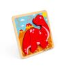 Bigjigs Toys Drevené vkladacie puzzle Diplodocus