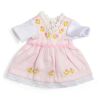 Bigjigs Toys Ružové šaty s bielym tričkom pre bábiku 28 cm
