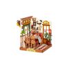 RoboTime 3D drevená skladačka Miniatúra domčeka Bistro na Champs-Élysées