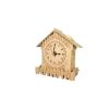 Woodcraft Drevené 3D puzzle hodiny domček