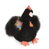 Doudou Histoire d´Ours Plyšová sliepočka čierna 28 cm