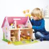 Bigjigs Toys Prenosný drevený domček pre bábiky - II. trieda