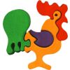 Fauna Drevené vkladacie puzzle z masívu malý kohút