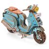 Little Story 3D drevená skladačka Sting Scooter modrý
