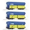 Roco Súprava 3 ks nákladných výsypných vagónov PKP - 6600136