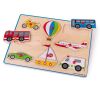 Bigjigs Toys Vkladacie puzzle dopravné prostriedky s úchytom