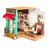 RoboTime 3D drevená skladačka Miniatúra domčeka Kaviareň