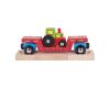 Bigjigs Rail Vagón s traktorom + 2 koľaje