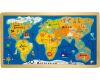 small foot Vkladacie puzzle jednoduchá veľká mapa sveta