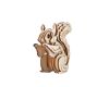 Woodcraft Drevené 3D puzzle Veverička