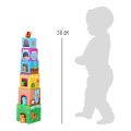 small foot Veža z kociek s drevenými zvieratkami
