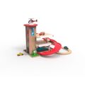 2Kids Toys Drevená garáž s vláčikodráhou