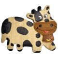 2Kids Toys Drevená magnetka veľká Krava