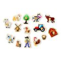 2Kids Toys Drevené puzzle Farma 14 dielikov