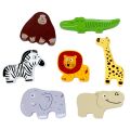 2Kids Toys Drevené puzzle Safari prepojiteľné