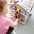 2Kids Toys Activity board Domček biely - poškodený obal