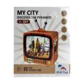 2Kids Toys 3D drevená skladačka Retro TV Pyramídy
