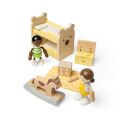 Bigjigs Toys Drevený nábytok do domčeka pre bábiky Detská izba