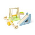 Bigjigs Toys Drevený nábytok do domčeka pre bábiky Vonkajšie ihrisko