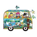 Mudpuppy Puzzle v tvare minibusu