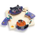 Mudpuppy Drevené puzzle sada 4 puzzle Halloween