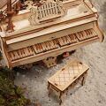 RoboTime 3D drevená skladačka hracej skrinky Kúzelné piano (mechanický pohon) - poškodený obal