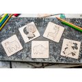 BeWooden Lišiacke vkladacie puzzle 4 v1 - Divočina