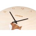 BeWooden Drevené hodiny Fox Clock