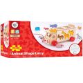 Bigjigs Toys Drevené auto so zvieratkami - poškodený obal