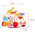 Bigjigs Toys Drevené auto so zvieratkami - poškodený obal
