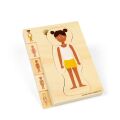 Bigjigs Toys Drevené puzzle Anatómia dievča