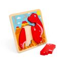 Bigjigs Toys Drevené vkladacie puzzle Diplodocus