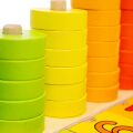 Bigjigs Toys Doska nasadzovanie s číslami