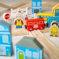 Bigjigs Rail Drevená vláčikodráha mesto a dedina 91 dielov