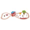 Bigjigs Rail Drevená vláčikodráha hasičská stanica