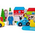 Bigjigs Rail Veľká sada príslušenstva drevené vláčikodráhy