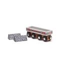 Bigjigs Rail Dlhý vagónik s uhlím + 2 koľaje - II. trieda