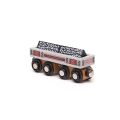 Bigjigs Rail Dlhý vagónik s uhlím + 2 koľaje - II. trieda