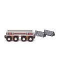 Bigjigs Rail Dlhý vagónik s uhlím + 2 koľaje - II. trieda