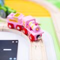 Bigjigs Rail Ružová mašinka s tendrom