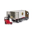 Bruder Logistické vozidlo Scania UPS s vysokozdvižným vozíkom
