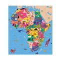 Mudpuppy Zemepisné puzzle Mapa Afriky 70 dielikov