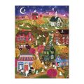 Galison Fóliové puzzle Joy Laforme Strašidelná dedinka 1000 dielikov