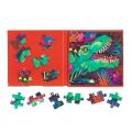 Mudpuppy Magnetické puzzle Rev dinosaurov 2x20 dielikov