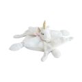 Doudou Darčeková sada - plyšový muchláčik jednorožec 22 cm