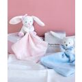 Doudou Darčeková sada ružová - králiček s muchláčikom 10 cm
