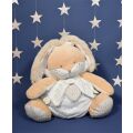 Doudou Biely zajačik s priestorom na uloženie pyžamka 38 cm