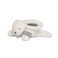 Doudou Darčeková sada - Plyšový zajačik s bielym brmbolcom 25 cm